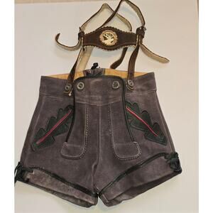 Vintage boys lederhosen size 2